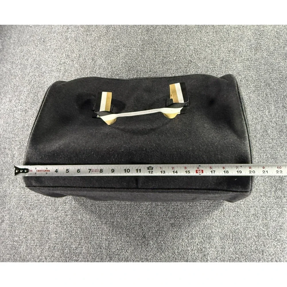 Hugo Boss Parfums Mens Grey Felt Weekender Duffel Bag Overnight Travel Gym